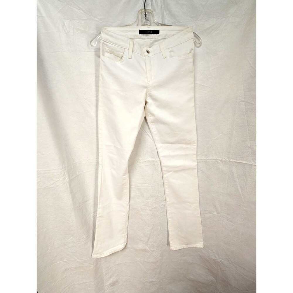 Joes Jeans White Justen W27 L34 Skinny Stretch Bootcut Excellent